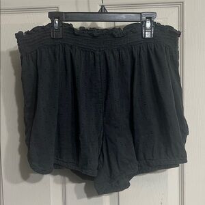 Old Navy Black Textured Shorts